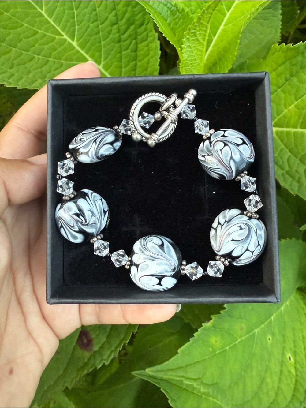 Artisan lampwork bracelet